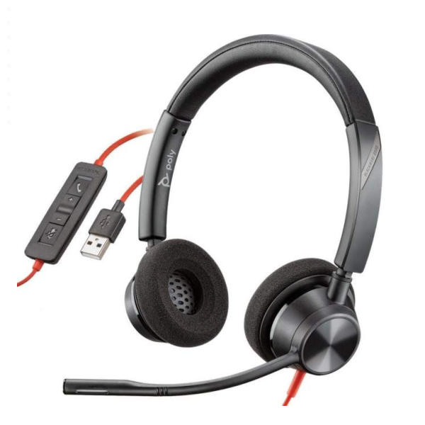 Plantronics Poly Blackwire 3320 Binaural USB-A Headset Plantronics Poly Blackwire 3320 Binaural USB-A Headset